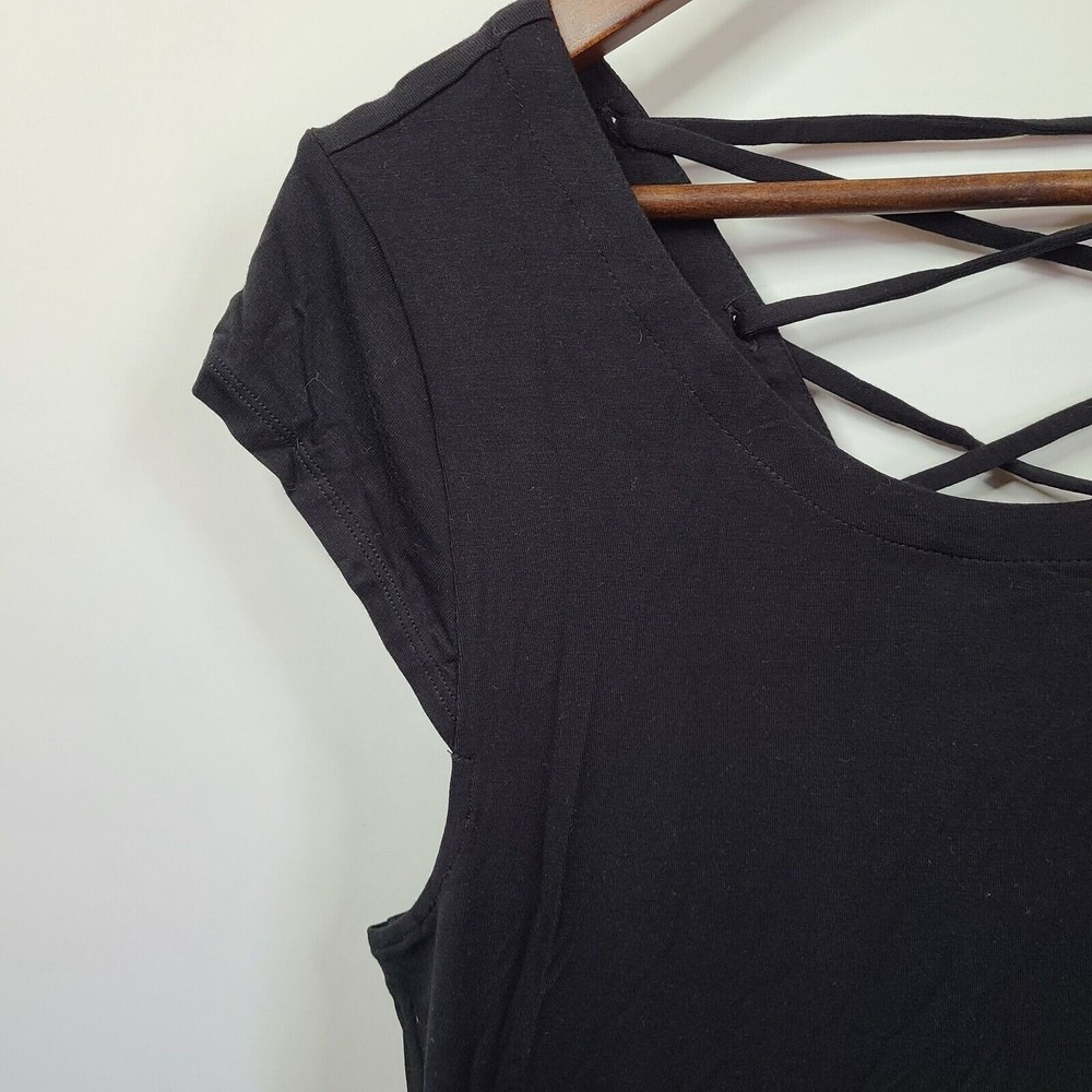 NWT Chaser Black Sleeveless Shift Dress Medium - Picture 3 of 5